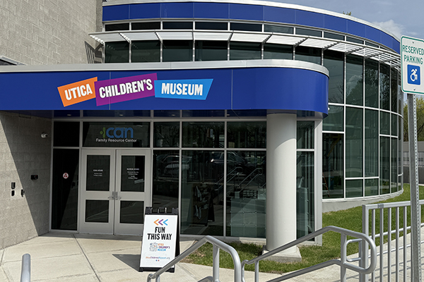 Utica Children's Museum main entrance.